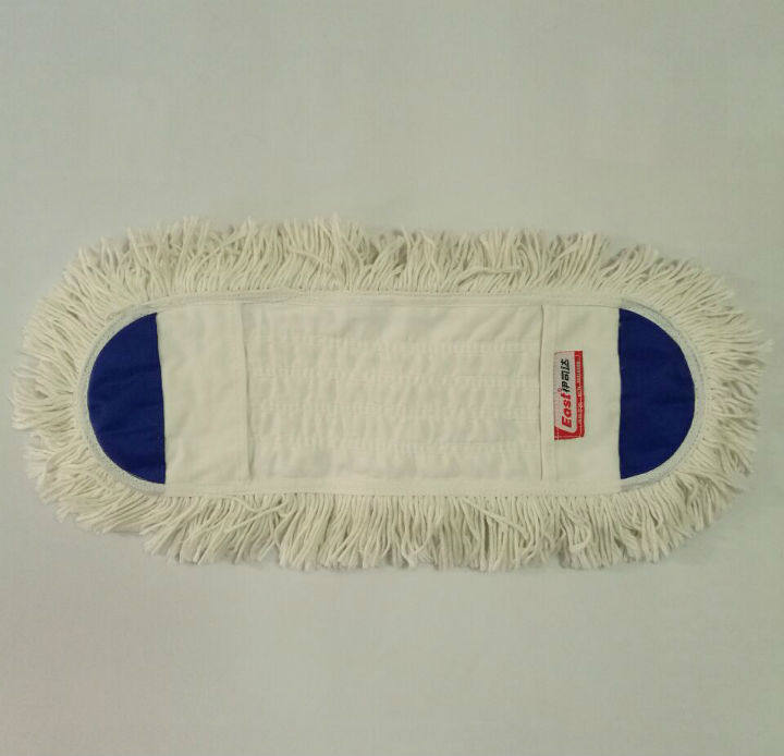 伊司达45cm脚踏可脱卸式平地拖把配布 尘推罩全棉替换套布es9843