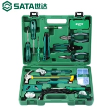 世达工具箱28件家用电器维修万用表电烙铁老虎钳卷尺组套05166