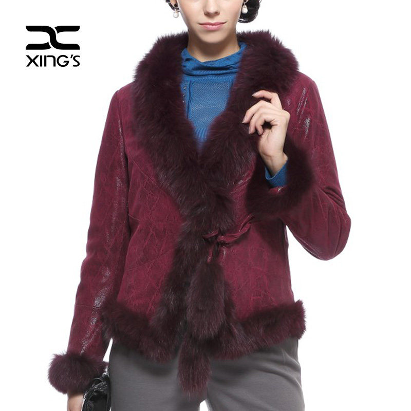 邢氏女装 秋冬带毛领印花气质真皮小棉服女中年妈妈大码棉袄外套,女装/女士精品,棉衣/棉服,淘宝优惠券,粉丝福利购,淘宝优惠卷