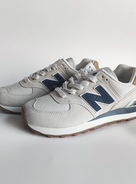 New Balance NB经典复古男女鞋灰蓝色休闲运动慢跑步鞋ML574LGI