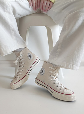 Converse匡威1970s经典米白高低帮男女情侣帆布鞋162062C 162053C