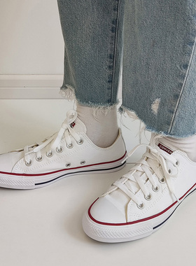 Converse匡威All Star经典常青款低帮黑白色帆布鞋101000 101001