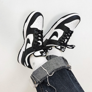 CW1590 Nike耐克Dunk 黑白熊猫女子低帮休闲板鞋 款 DD1503 Low经典