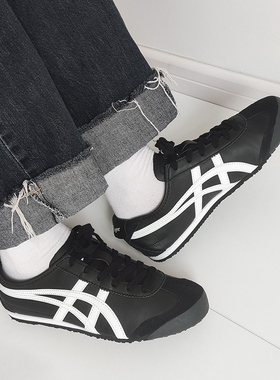 Onitsuka Tiger鬼塚虎MEXICO66黑白熊猫色休闲鞋1183C102-001-104