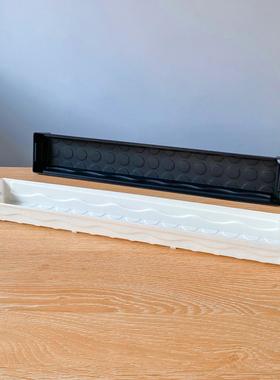 长条托盘多肉专用白色黑色窄窗台移动浸盆盘有漏水孔塑料底座接水