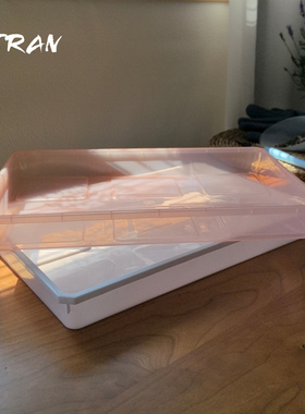 【30*20cm】半透明长方形花盆接水托盘盆景蝴蝶兰多肉花盆收纳6格