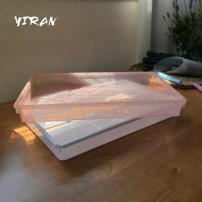 半透明长方形花盆接水托盘