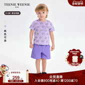Kids小熊童装 短裤 25年款 TeenieWeenie 新款 男女宝宝满印短袖 套装