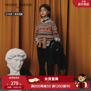 秋冬男女童亲子费尔岛纹毛衣 25年新款 TeenieWeenie Kids小熊童装