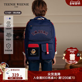 TeenieWeenie 6年级 男女童防泼水简约书包4 Kids小熊童装 25年新款