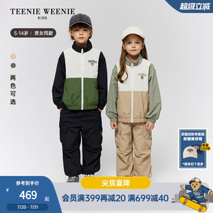 男女童拼接薄款 TeenieWeenie 秋季 25年新款 夹克外套 Kids小熊童装