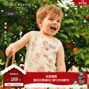 款 24夏季 男宝宝印花无袖 T恤短裤 TeenieWeenie 套装 Kids小熊童装