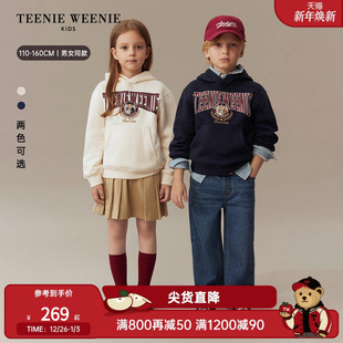 秋冬男女童字母连帽加绒卫衣 25年新款 TeenieWeenie Kids小熊童装