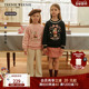 25年新款 TeenieWeenie Kids小熊童装 秋冬女童花边印花加绒卫衣