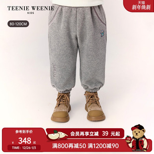 秋冬男宝宝天鹅绒加厚休闲裤 25年新款 Kids小熊童装 TeenieWeenie