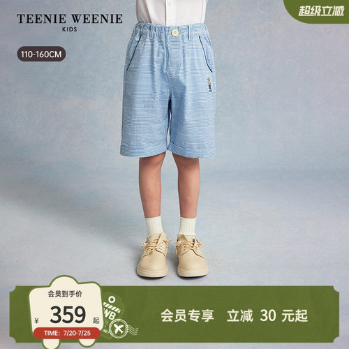 TeenieWeenieKids棉麻休闲短裤