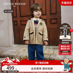 TeenieWeenie Kids小熊童装26年秋季新款男宝宝英伦学院外套风衣