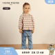 格纹花边翻领全棉衬衫 TeenieWeenie 女宝宝经典 秋季 Kids小熊童装