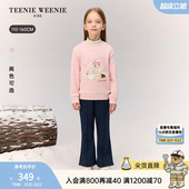 女童假两件半高领加绒卫衣 25年秋冬季 TeenieWeenie Kids小熊童装