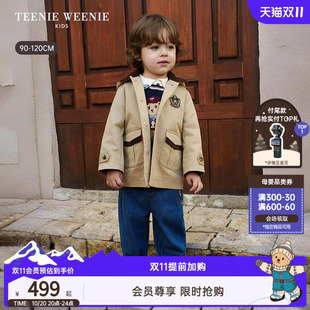 TeenieWeenie Kids小熊童装26年秋季新款男宝宝英伦学院外套风衣