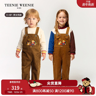 秋冬男女宝宽松灯芯绒背带裤 25年新款 Kids小熊童装 TeenieWeenie
