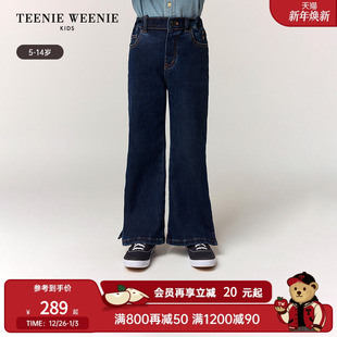 秋冬女童牛仔加绒微喇叭裤 25年新款 Kids小熊童装 TeenieWeenie