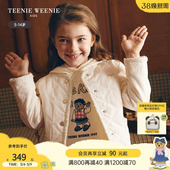 女童小香风纽扣时尚 春秋款 棉服外套 Kids小熊童装 TeenieWeenie