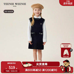 女童小香风亮片无袖 26年新款 背心裙 Kids小熊童装 TeenieWeenie