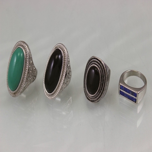 中古老货 高端小众设计宫廷纹饰猫眼石戒指 仅此一批I3-2EF