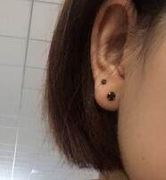 925银锆石防过敏不褪色小耳钉