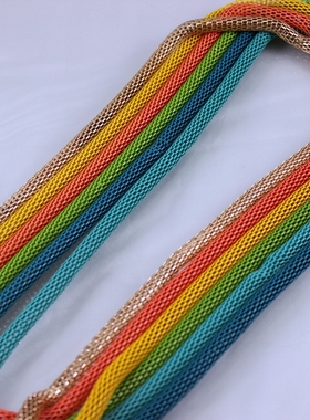 中古货 BCB*品牌 经典秀场彩色吸睛超美长项链 外貌饰品B3*9BV