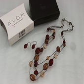 中古货 1DH 仅此一批J2 AVO 打fang品牌复古多层项链耳环套装