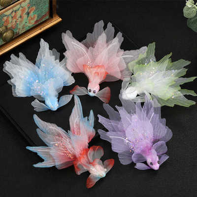 汉服绢纱古风发夹头饰