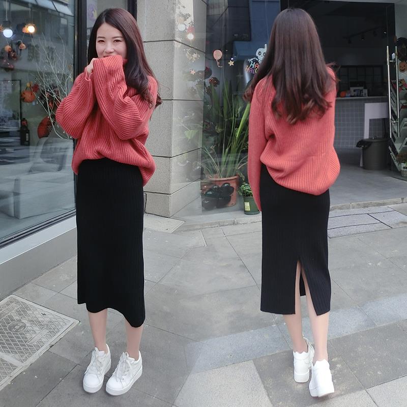 Split ends knitting One pace skirt Autumn and winter skirt Mid length version Skirt longuette Paige spring and autumn skirtin the Women's clothing/Boutique , Skirts  category - from Buy2taobao.com to provide professional Taobao agent buy service