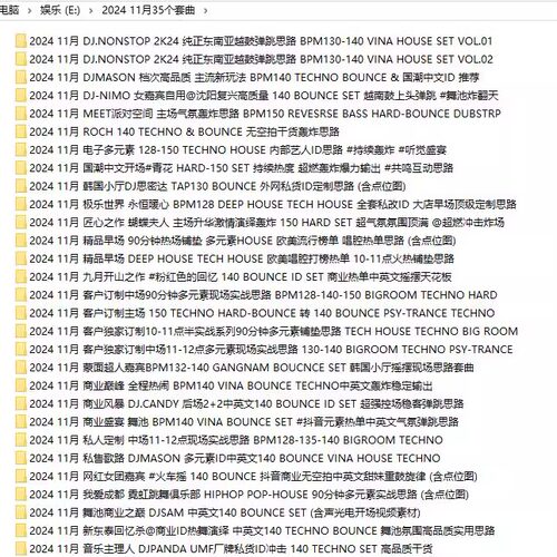 2024 11月百大DJ酒吧早场中场主场后场派对场专用舞曲DJ套曲35个