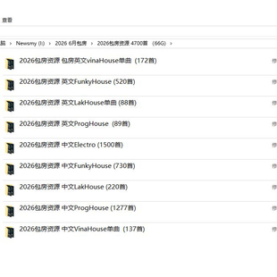 2026 6月包房舞曲Electro Funky Vina House Lak prog包厢DJ套曲