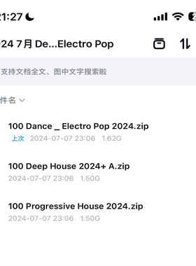 2024 7月DeepHouse Progressive House Dance Electro Pop DJ套曲