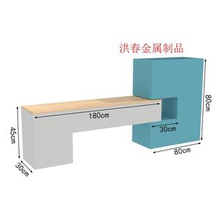 户外不锈钢坐凳花箱花池道路绿化座椅组合花坛铁艺休息凳隔断厂家