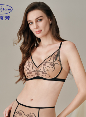 玫瑰风巢舒挺杯安莉芳小胸显大聚拢性感无钢圈舒适厚文胸EB01107