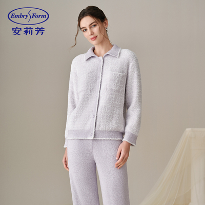 注意严控到手价479  安莉芳女士家居服套装可外穿保暖睡衣半边绒