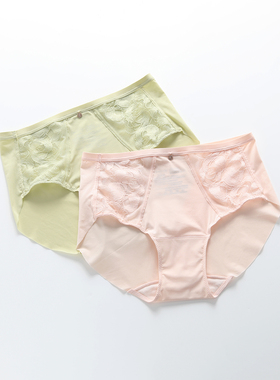 安莉芳EB00798/EB00797配套内裤蕾丝薄款中腰包臀三角裤女E300800