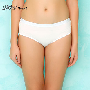 印花中腰三角裤 旗下LUCIE棉质抗菌少女内裤 N27091Z 安莉芳