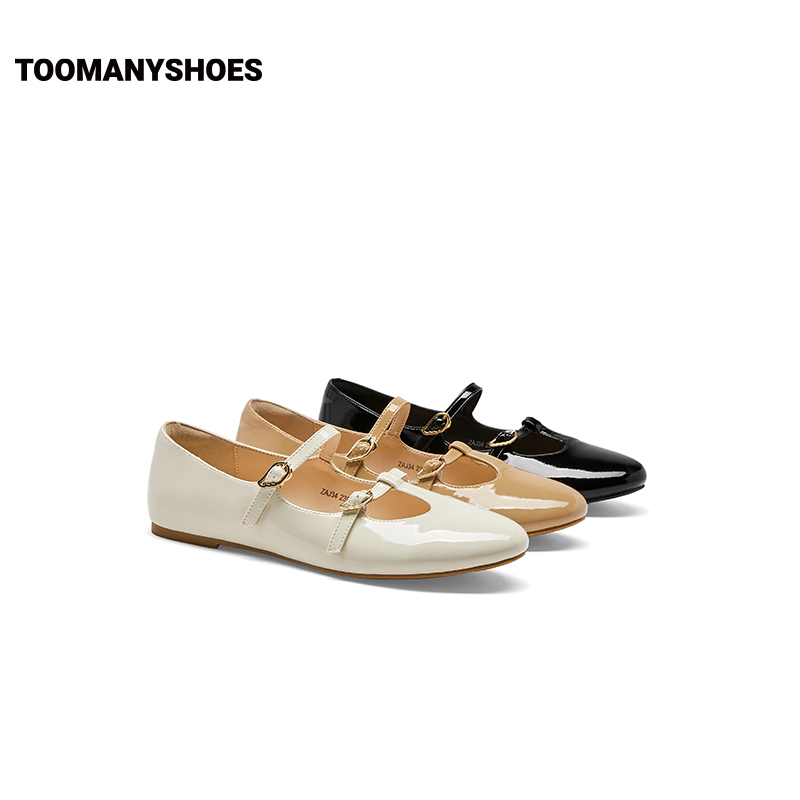 Toomanyshoes新款女鞋俏皮话玛丽珍鞋通勤优雅单鞋小皮鞋