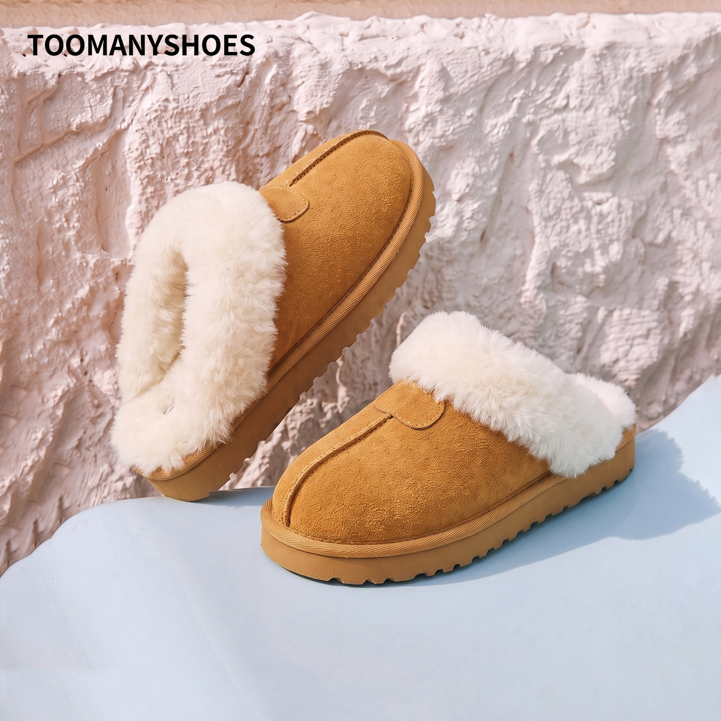 Toomanyshoes厚底雪地靴2026冬季新款增高保暖毛毛鞋东北加绒棉鞋
