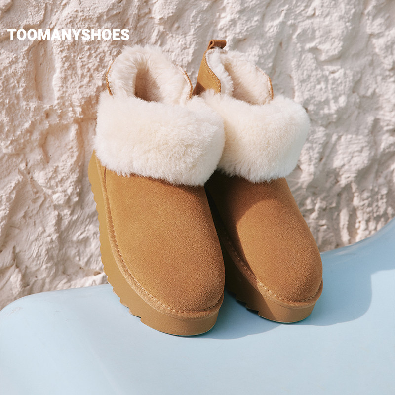 Toomanyshoes2026雪地靴冬季暖融融防滑保暖厚底加绒棉鞋勃肯鞋子
