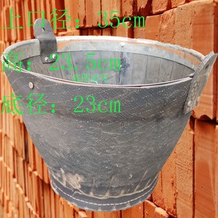 建筑橡胶桶工程钢圈轮胎桶工地装修用水泥砂浆桶混抹拌洋灰桶耐磨