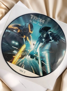 蠢朋克乐队 Daft Punk Derezzed (Part3) LP黑胶唱片 图案胶 欧版