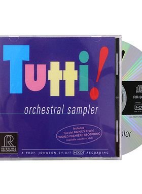 无敌天碟 Tutti Orchestral Sampler CD 发烧古典音乐碟片 RR906