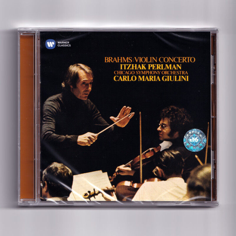 现货正版 勃拉姆斯 小提琴协奏曲 帕尔曼 CD唱片 46130177 朱里尼