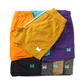 日系beams平替款 运动裤 蝴蝶刺绣沙滩裤 女中性风户外尼龙速干短裤